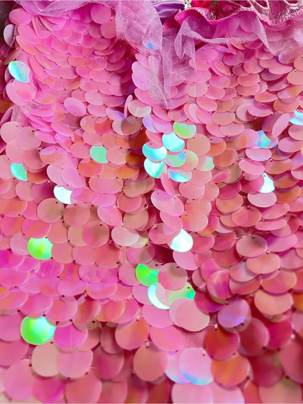 NEW Hyde & EEK! Girls Mermaid Halloween Costume Pink Shimmery Scales Medium (8)
